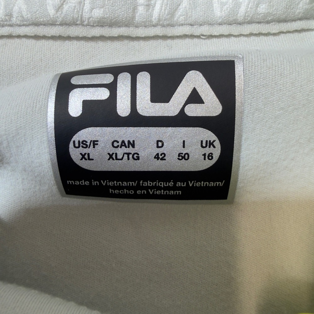 FILA Athletic Hoodie Long Sleeve Pullover Gray Performance Top XL, Running - Picture 3 of 9